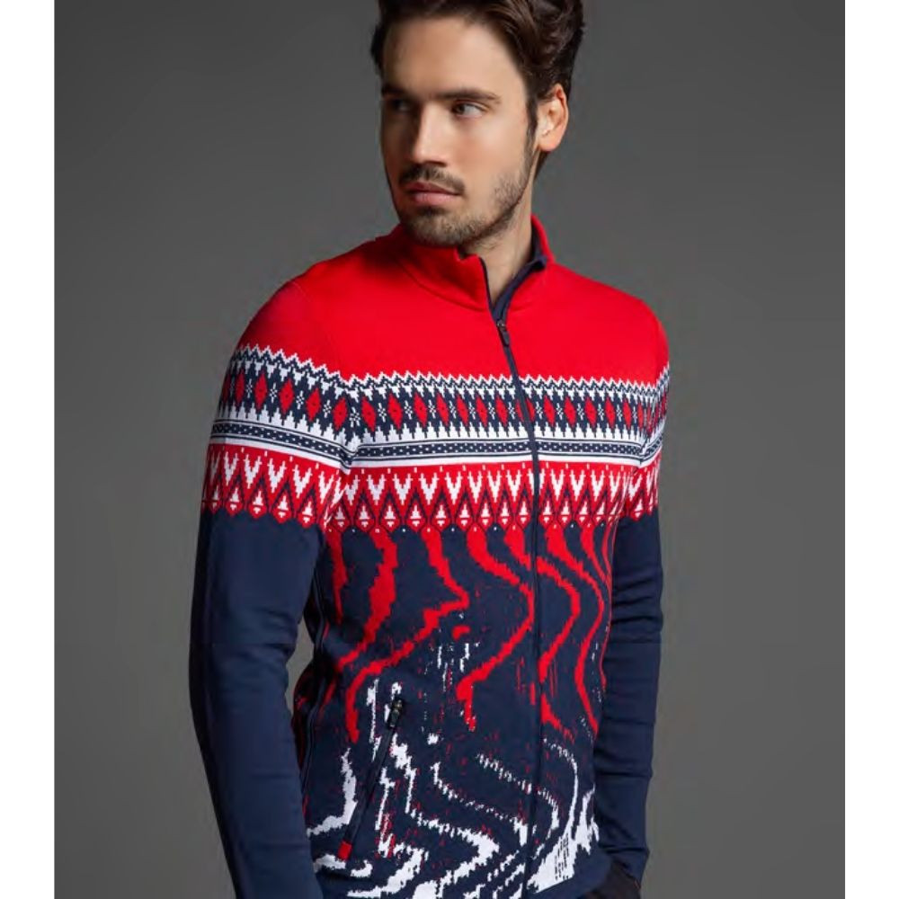 Mikina NEWLAND Chamois Red/Blue - Mikiny bez kapucne - 1