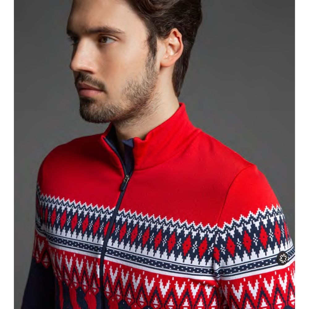 Mikina NEWLAND Chamois Red/Blue - Mikiny bez kapucne - 2