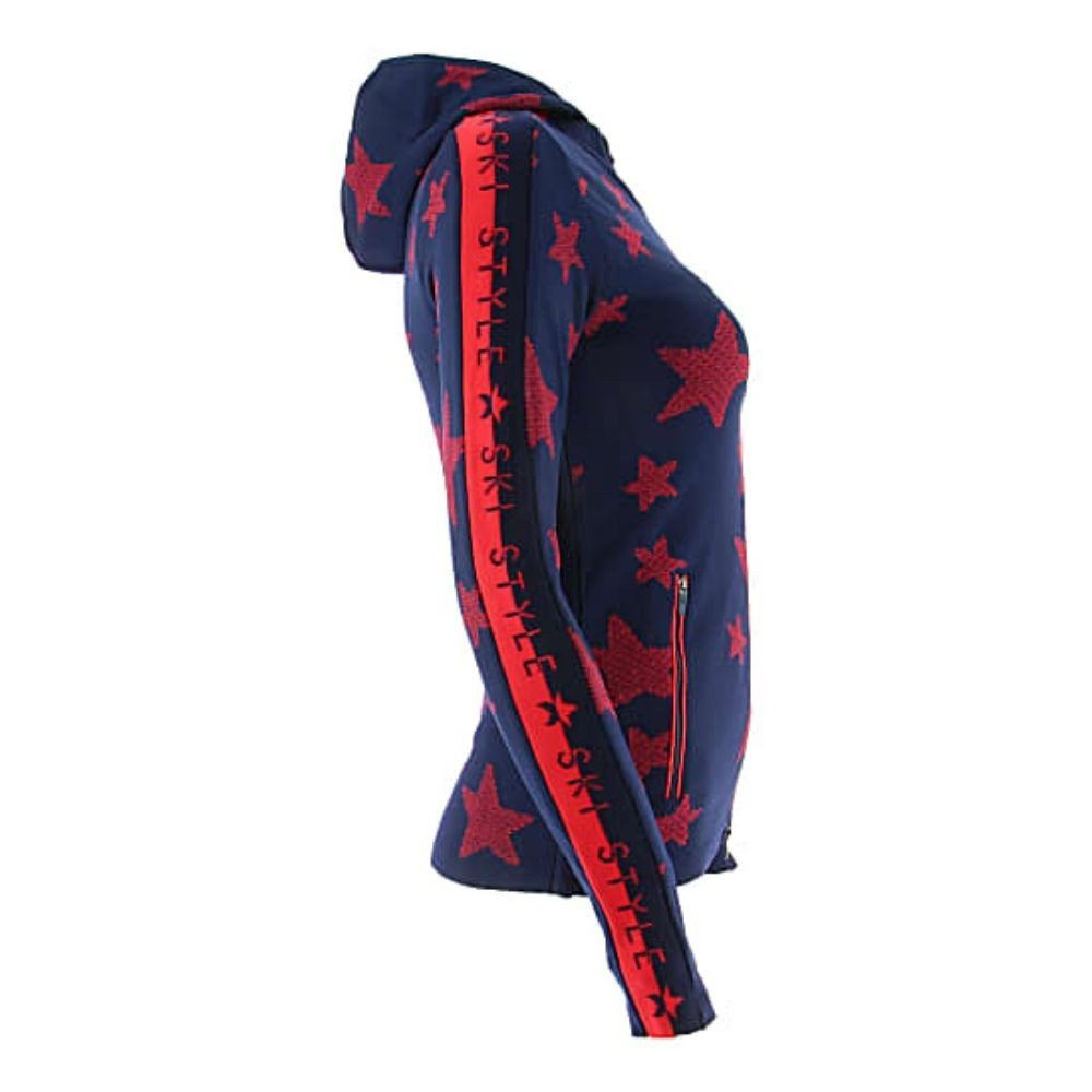 Mikina NEWLAND Meribel Blue/Red - Mikiny s kapucňou - 4