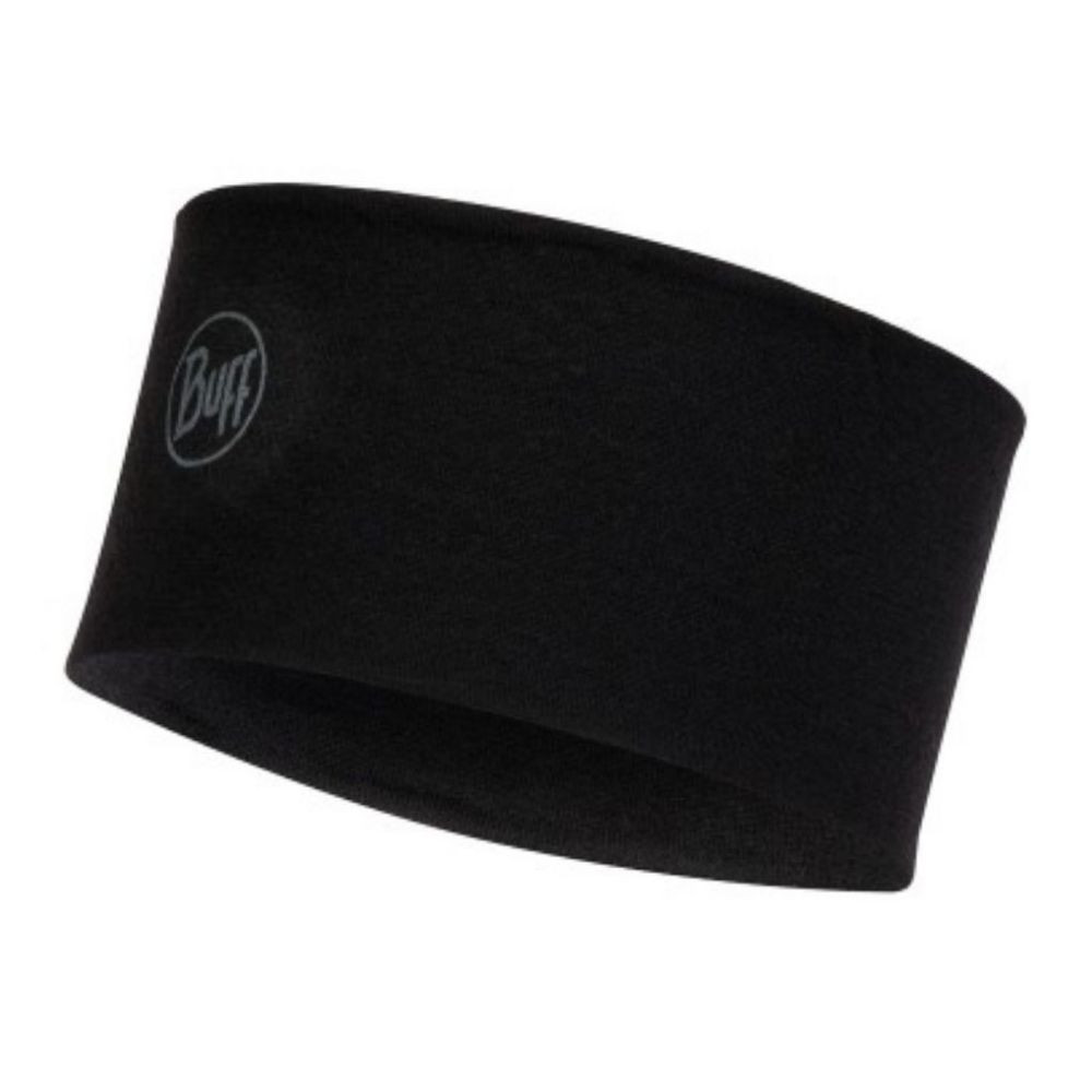 Čelenka BUFF Merino Headband Solid Black - Čelenky - 1