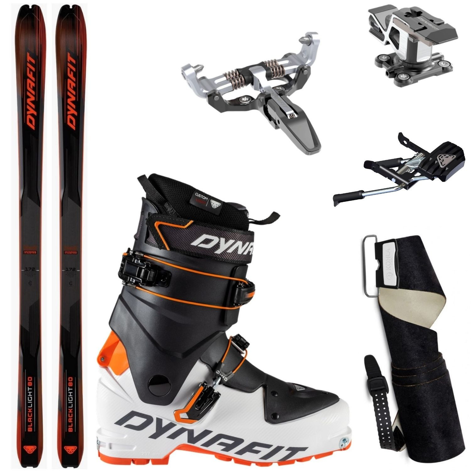 Najľahší skialpový set DYNAFIT Blacklight 80 s pásmi + viazanie Superlite 150 + lyžiarky Dynafit Speed - Skialp sety -Unisex - 1