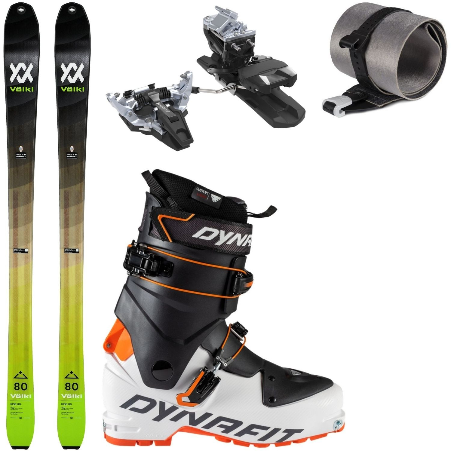 Skialpinistický set VÖLKL Rise 80 s pásmi + lyžiarky Speed - Skialp sety -Unisex - 1
