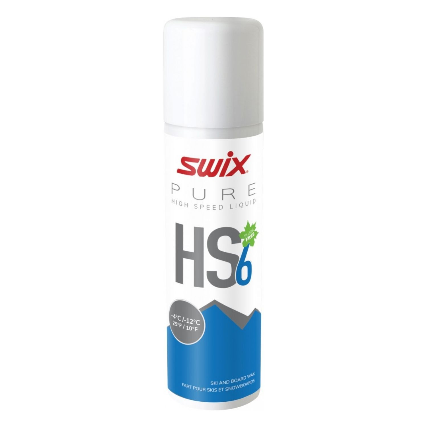 Vosk SWIX HS6 Liquid Blue 125 ml (-4°C/-12°C) - Vosky / Čističe - 1
