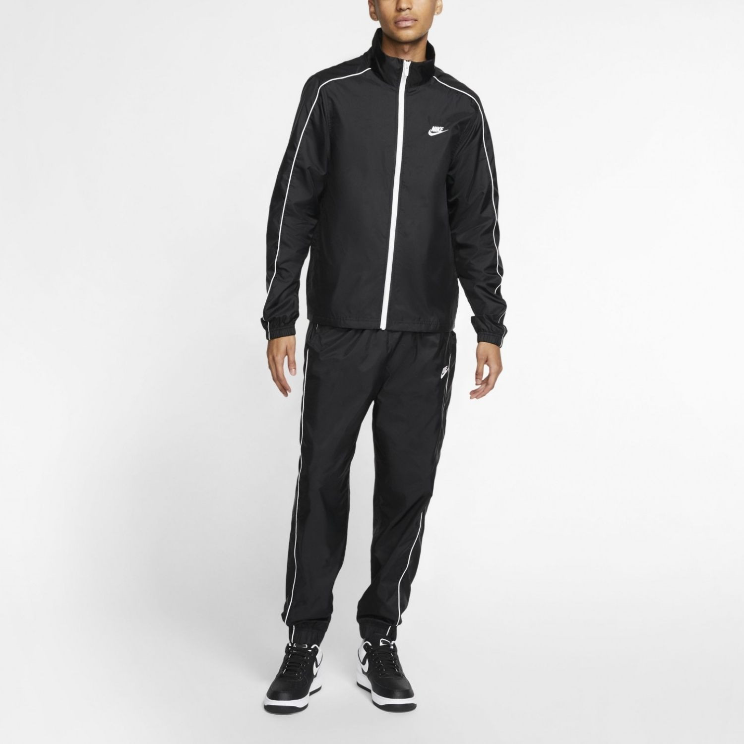 Tepláková súprava NIKE Sportswear Men's Woven Basic Black - Teplákové súpravy - 1
