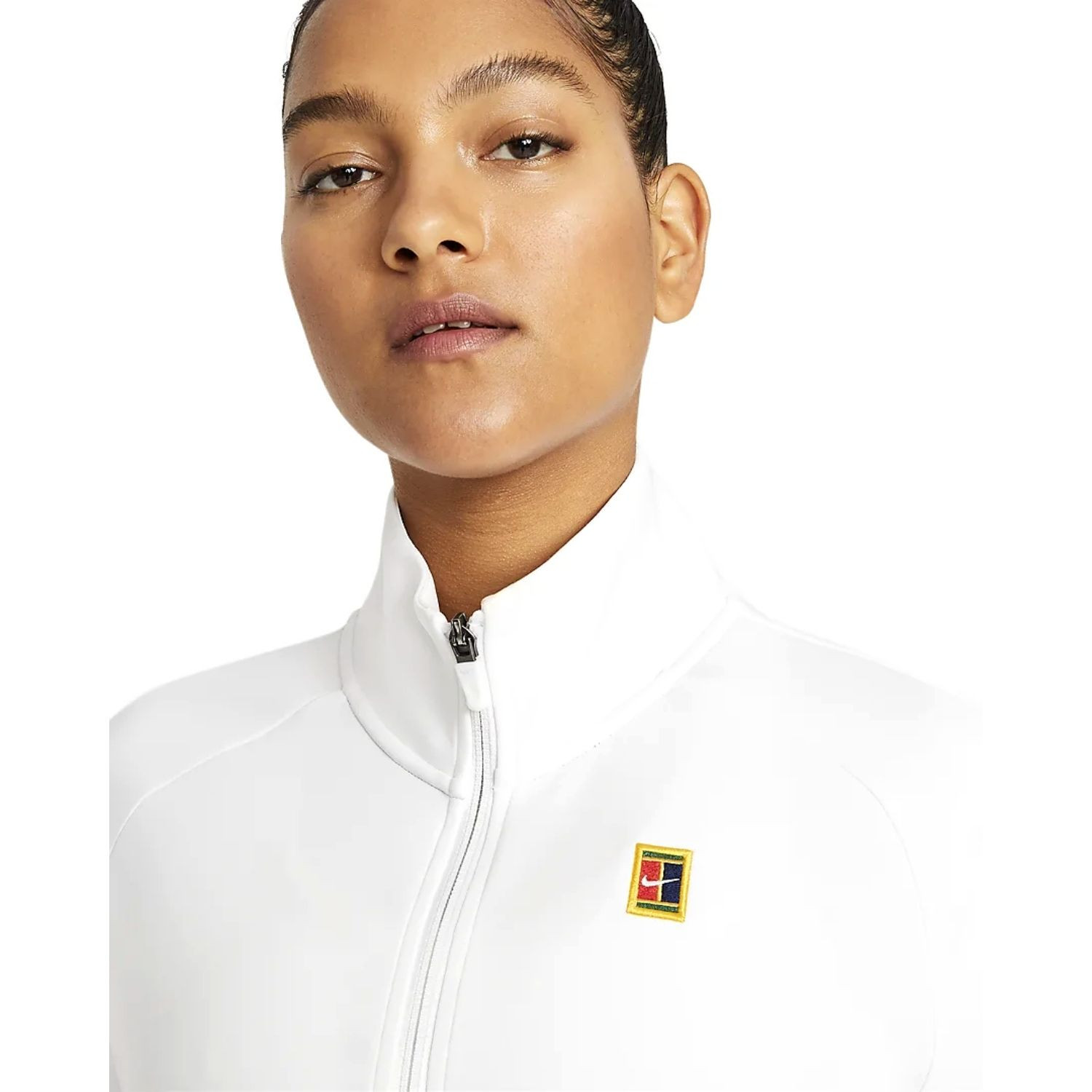 Mikina NIKE Court Women's Full-Zip Tennis White - Mikiny bez kapucne - 2