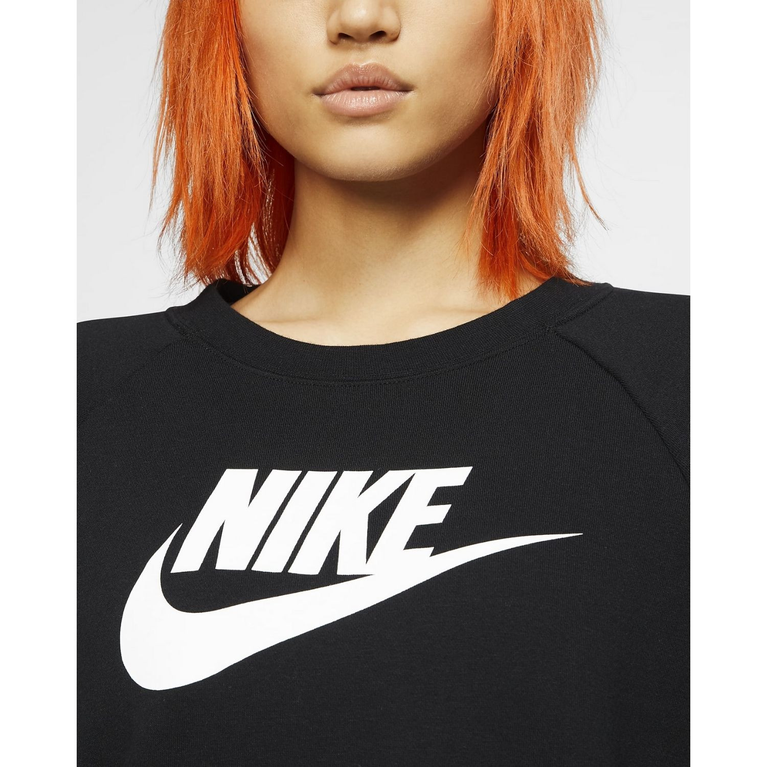 Mikina NIKE Essential Crew Fleece HBR Black - Mikiny bez kapucne - 3