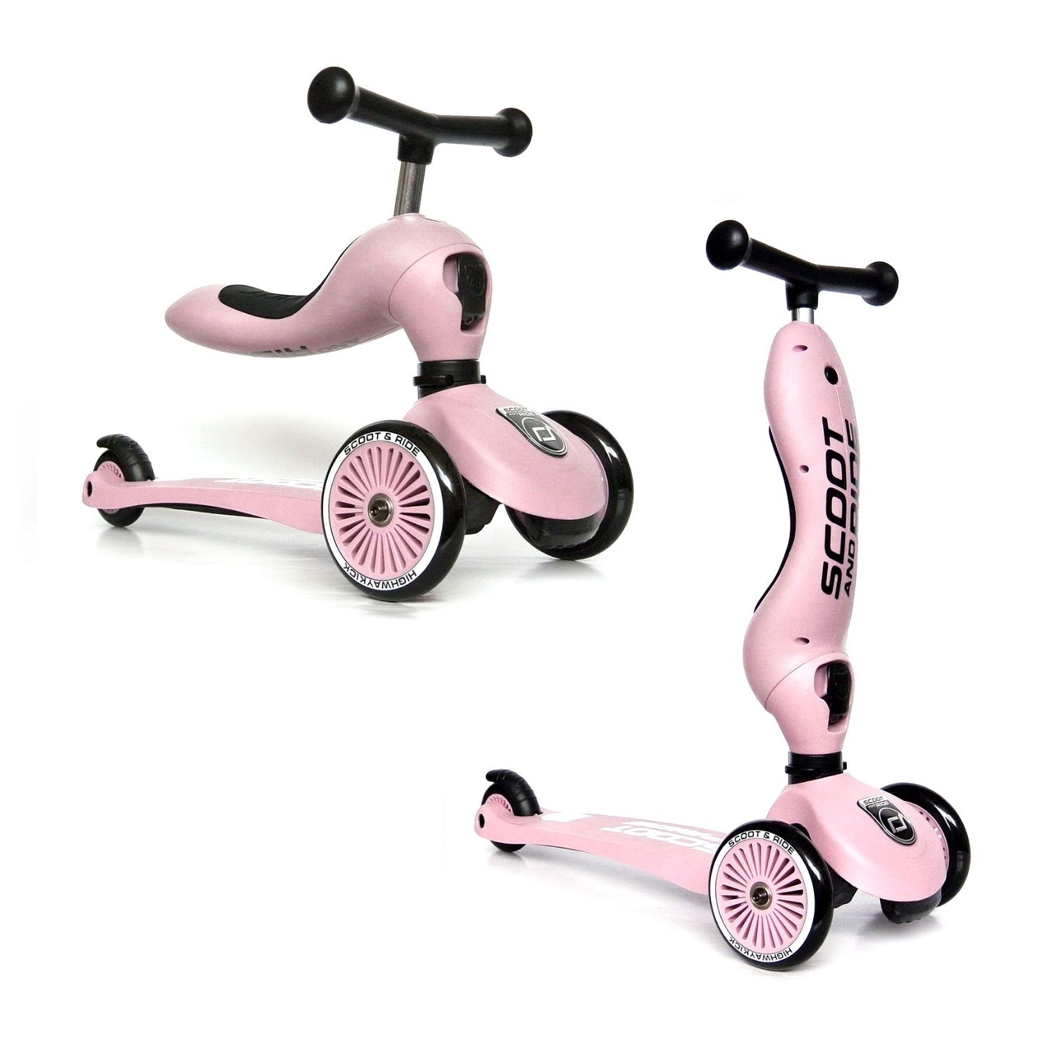 Kolobežka/odrážadlo SCOOT & RIDE Highwaykick 1 Rose - Deti - 1