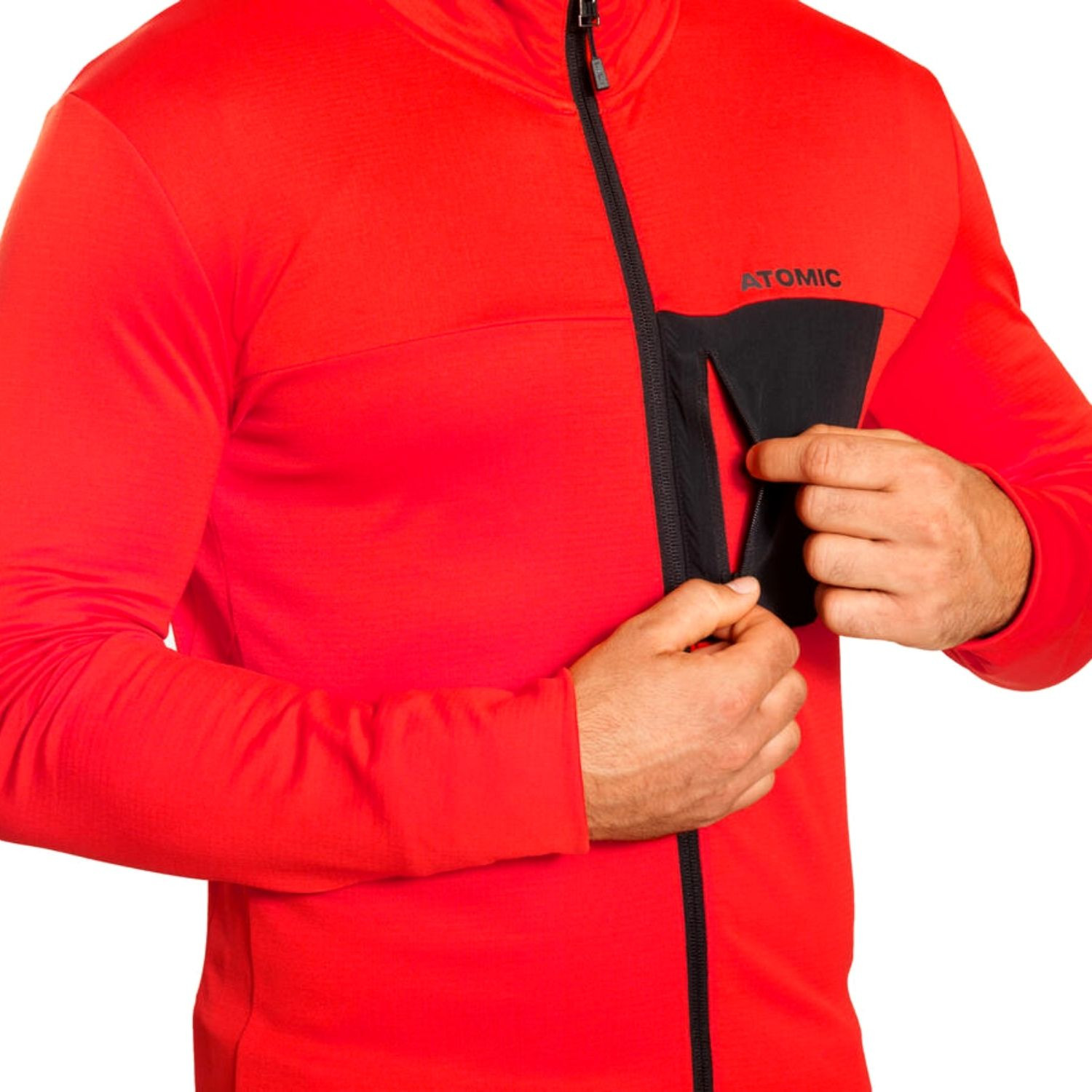 Mikina ATOMIC M Savor Fleece Red/Black - Technické mikiny - 4