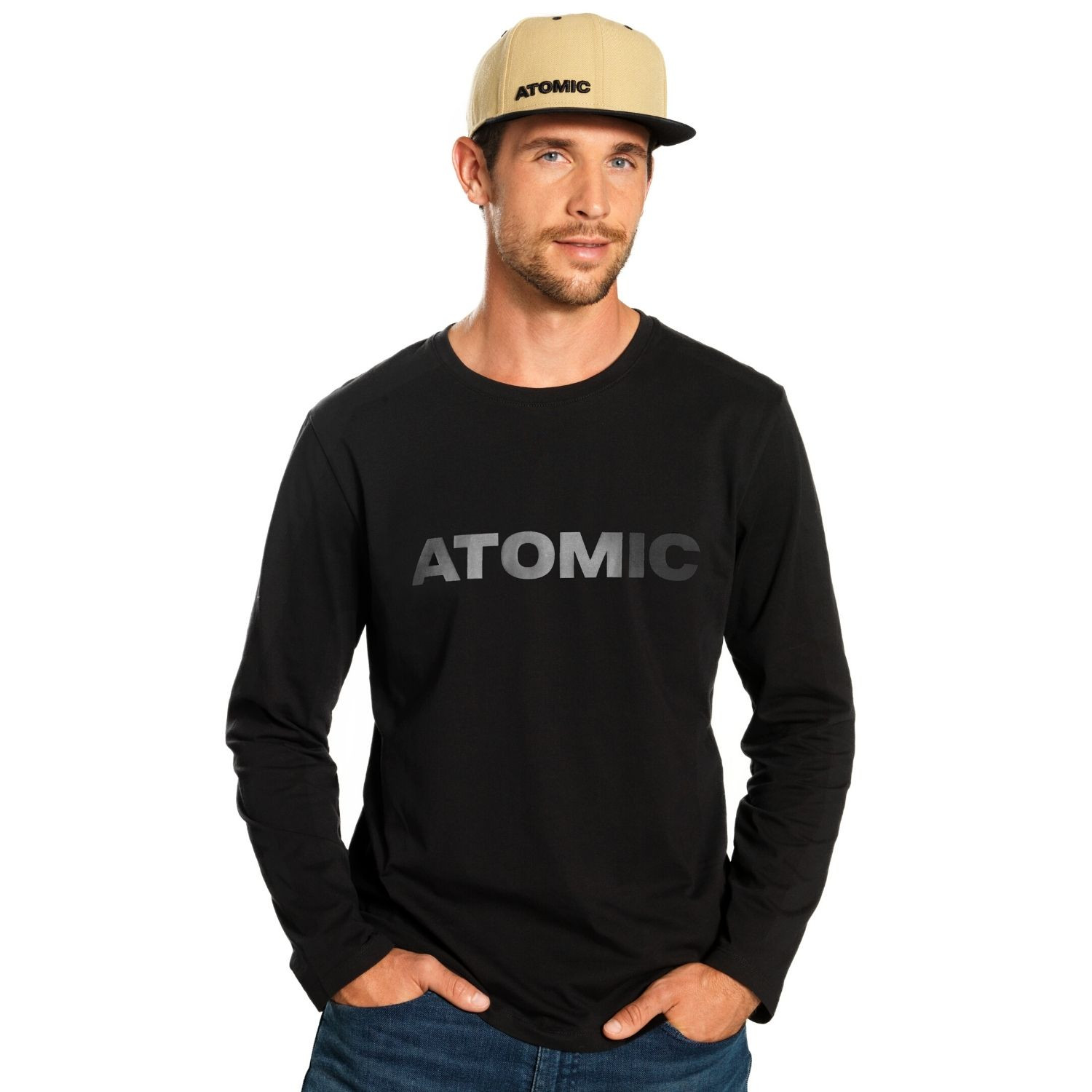 Tričko ATOMIC Alps LS Black - OBLEČENIE - 1
