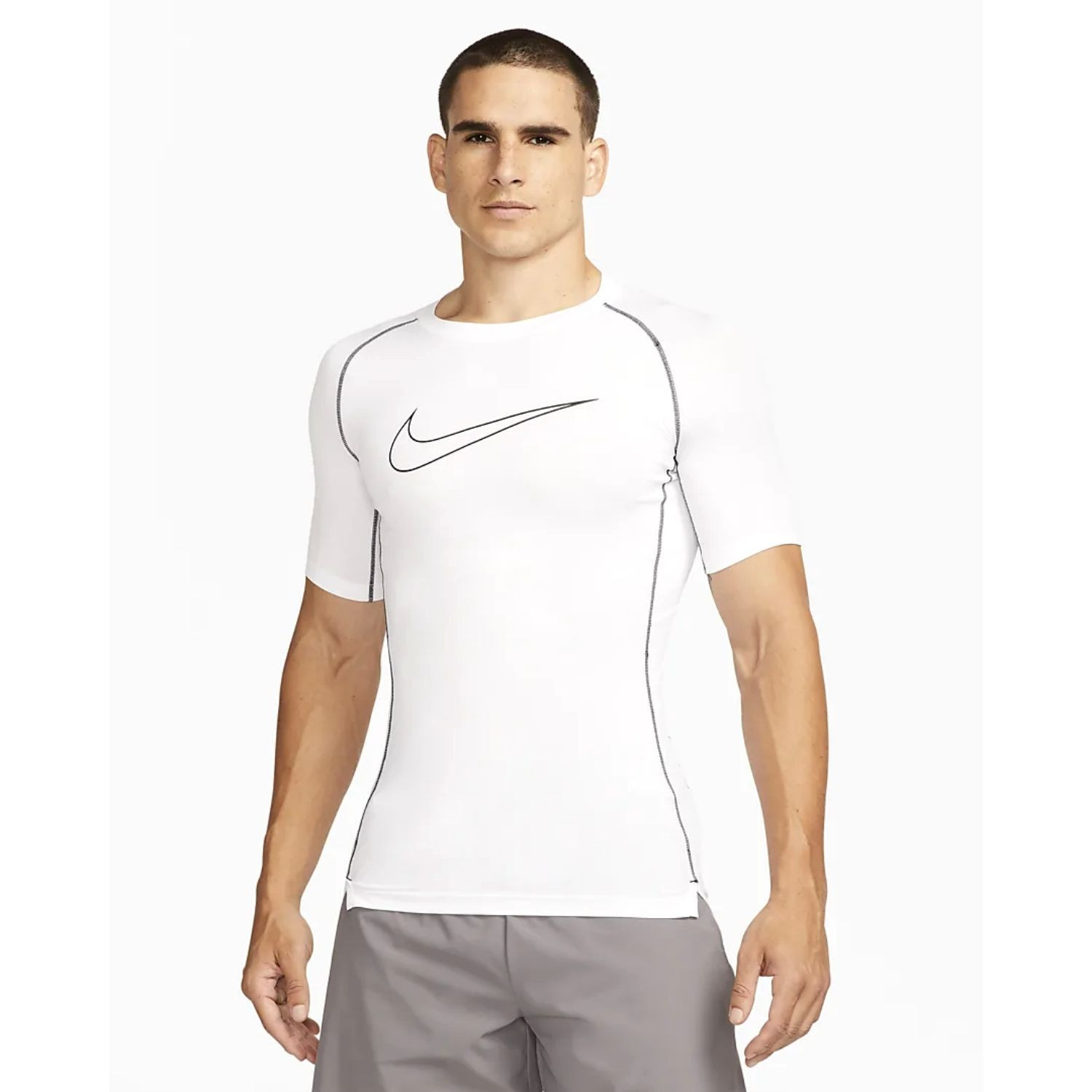 Tričko NIKE Pro Dri-FIT Men's Tight White - Darček pre futbalistu - 1