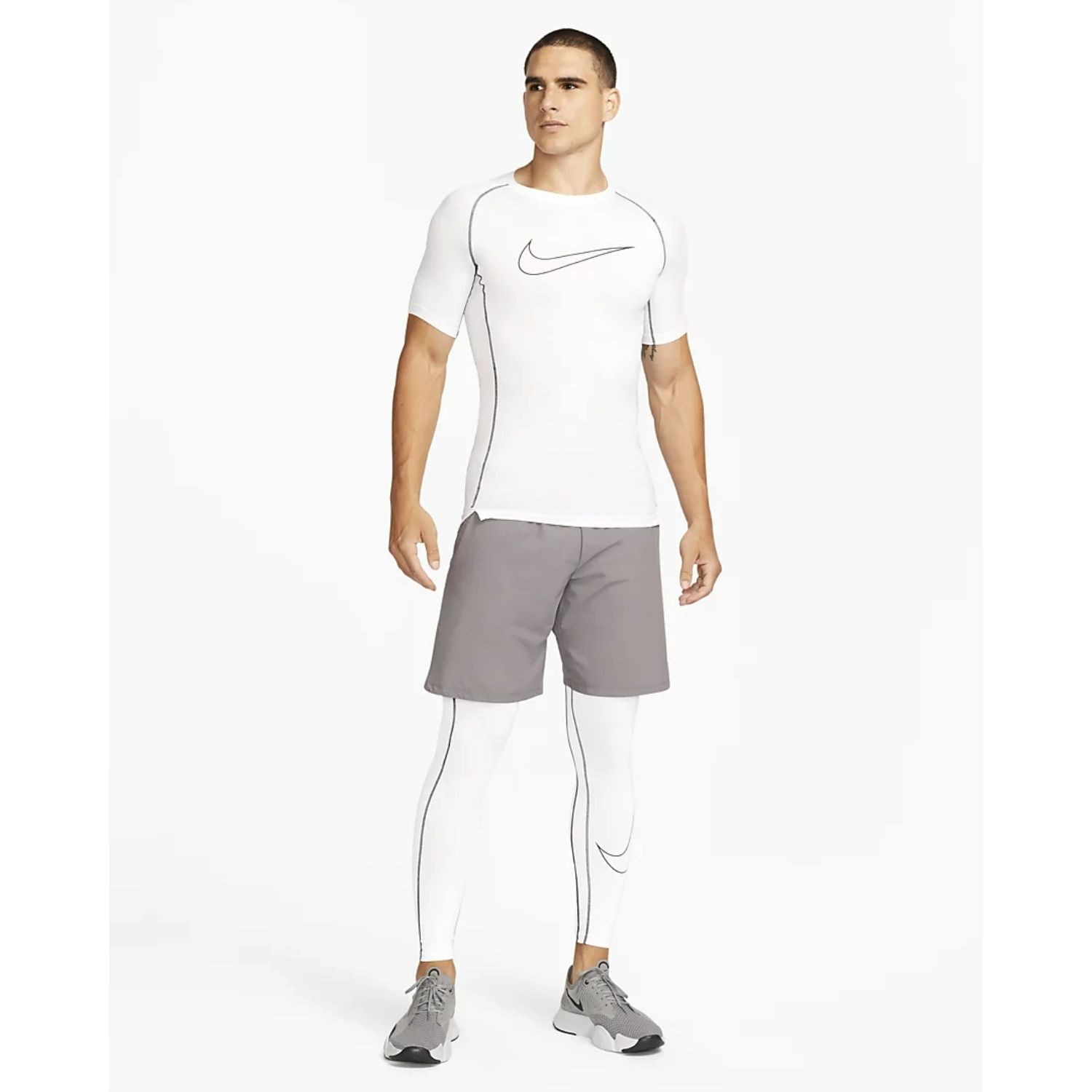 Tričko NIKE Pro Dri-FIT Men's Tight White - Darček pre futbalistu - 5