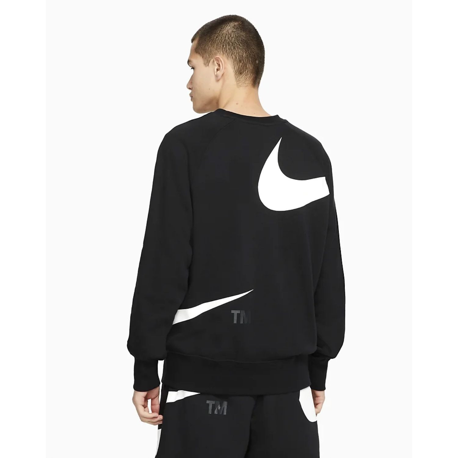 Mikina NIKE Sportswear Swoosh Men's Black - Mikiny bez kapucne - 2