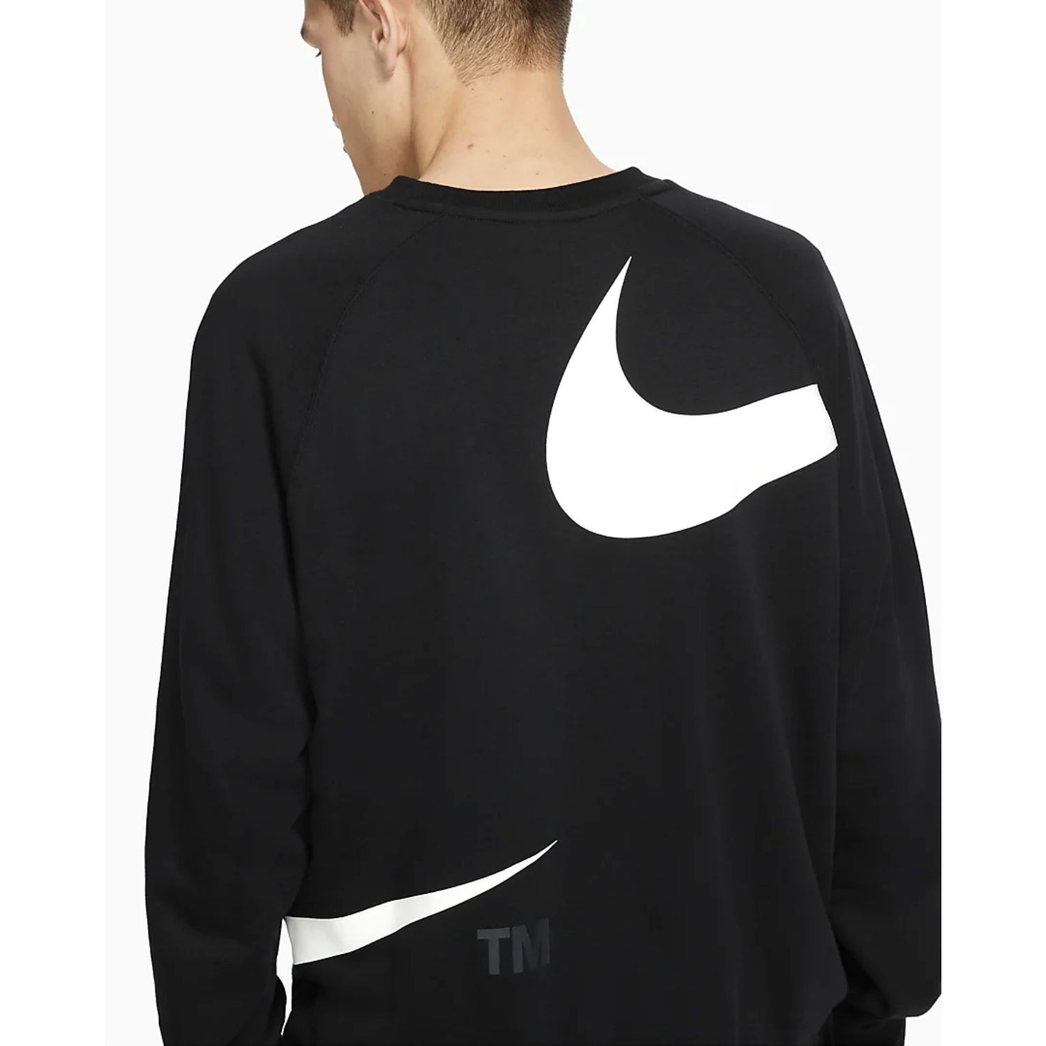 Mikina NIKE Sportswear Swoosh Men's Black - Mikiny bez kapucne - 3