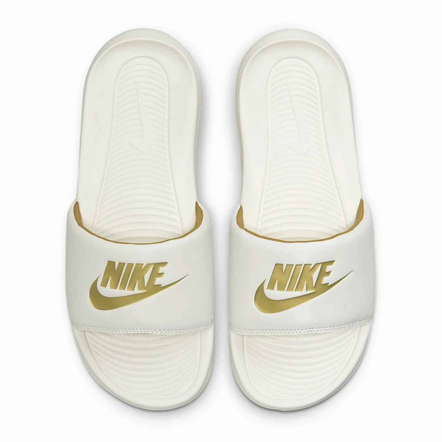 Šľapky NIKE Victori One Women's Slide White/Gold - Šľapky a sandále - 3
