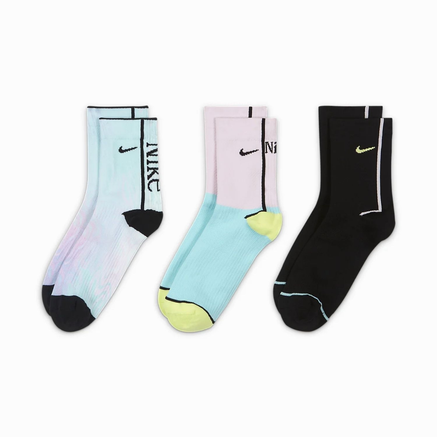 Ponožky NIKE Everyday Plus Lightweight Multicolor 3-pack - Ponožky - stredné - 1