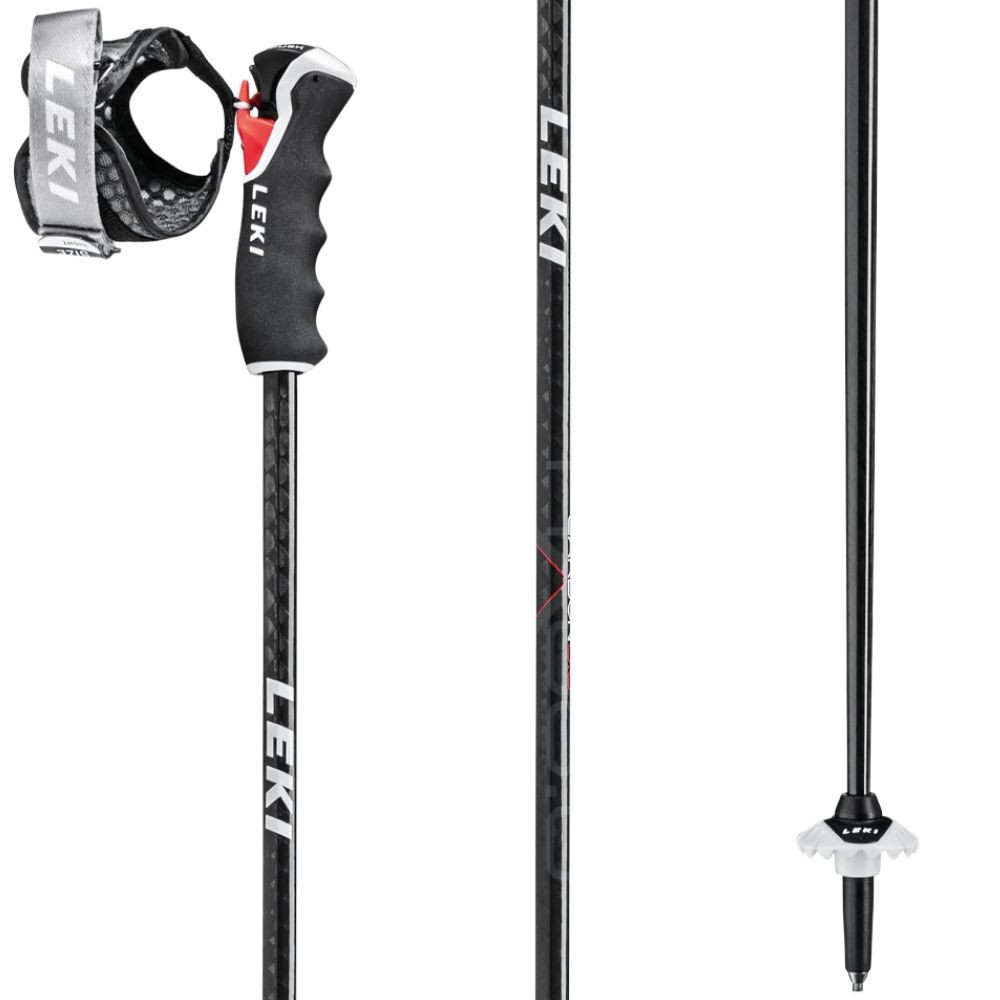 Lyžiarske palice LEKI Carbon HX 3D Black - Pánske palice - 1
