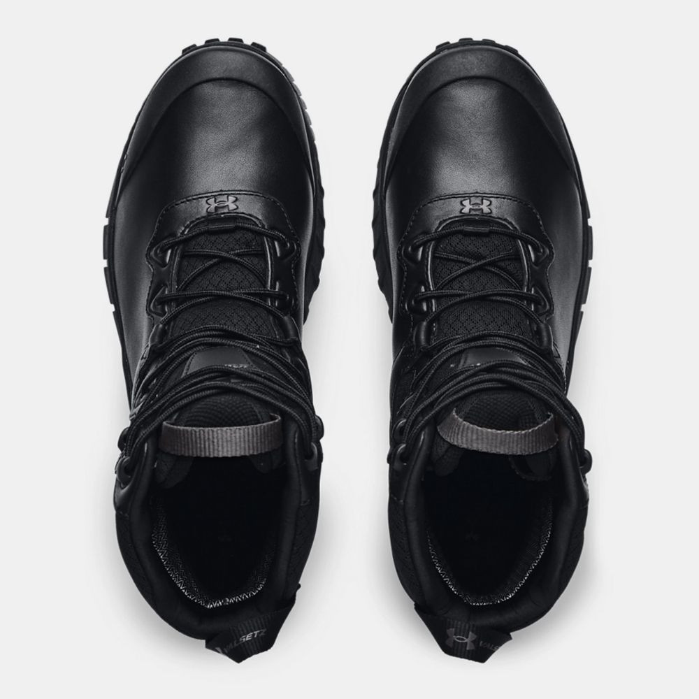 Kožené nepremokavé topánky UNDER ARMOUR MicroG Valsetz Leather Waterproof Tactical - Turistická obuv - 4