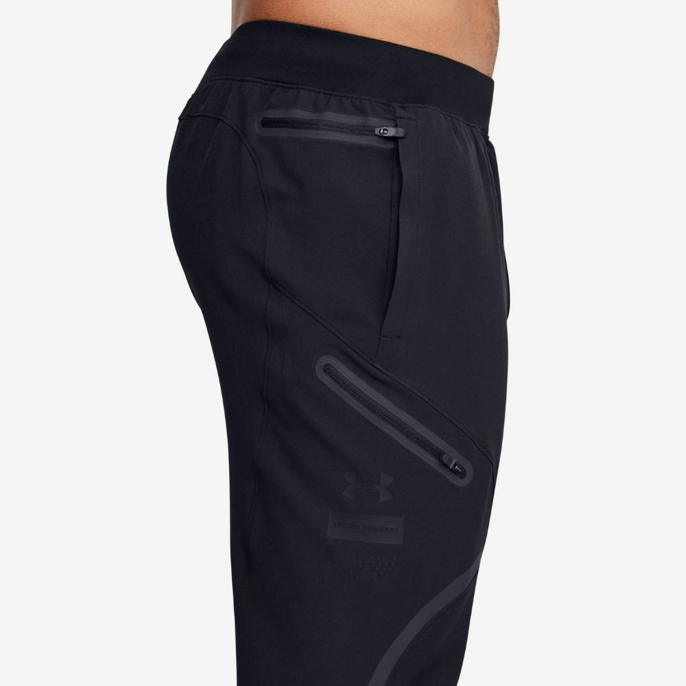 Nohavice UNDER ARMOUR Stretch Woven Utility Cargo Pant Black - Športové nohavice - 4