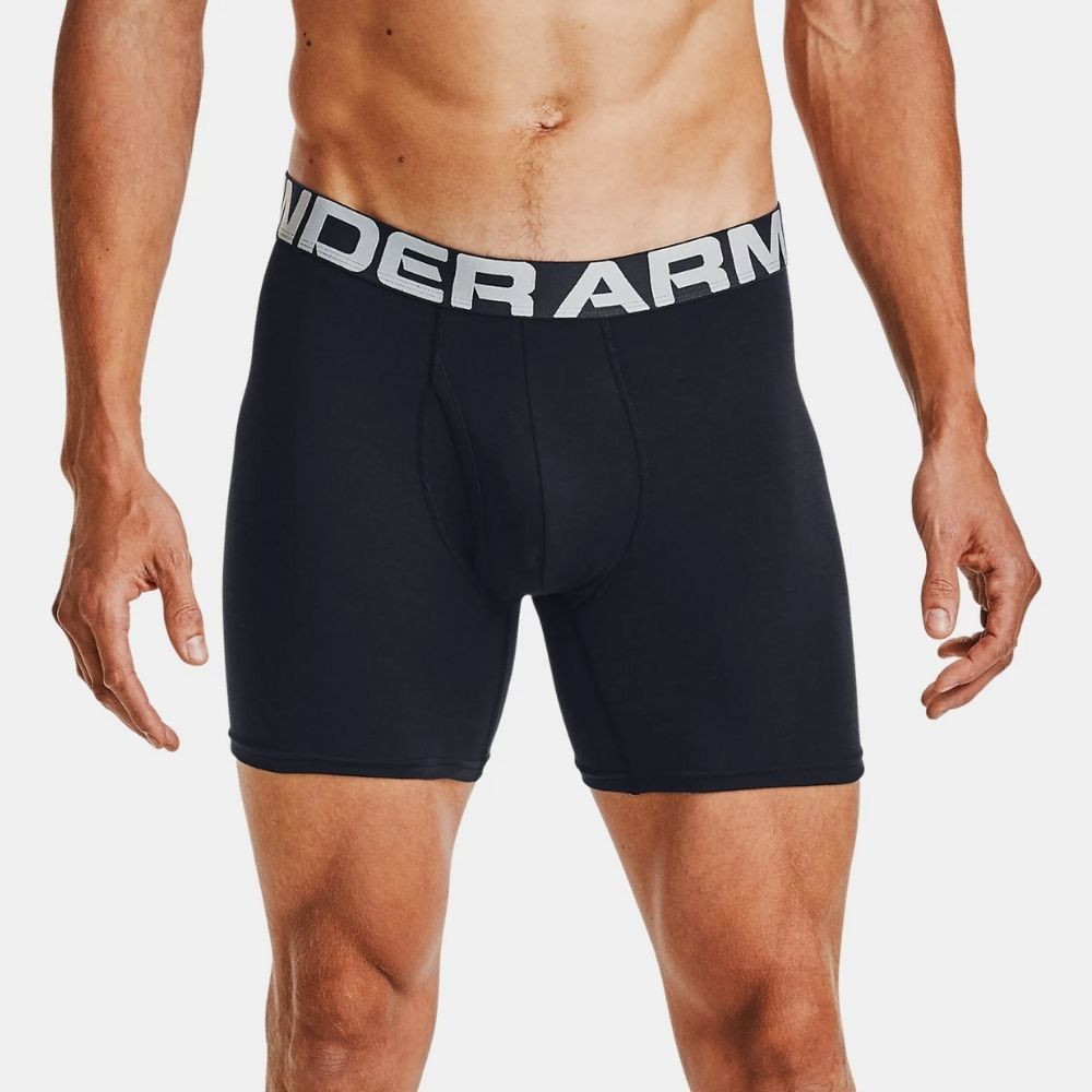 Boxerky UNDER ARMOUR Charged Cotton 6 in 3-Pack Black - Spodná bielizeň - 2