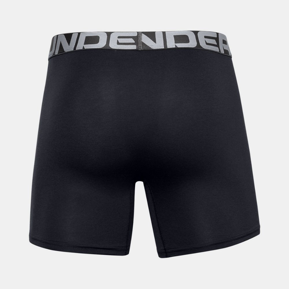 Boxerky UNDER ARMOUR Charged Cotton 6 in 3-Pack Black - Spodná bielizeň - 5