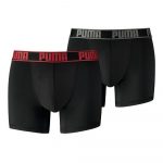 Boxerky PUMA Active 2-pack Black/Red