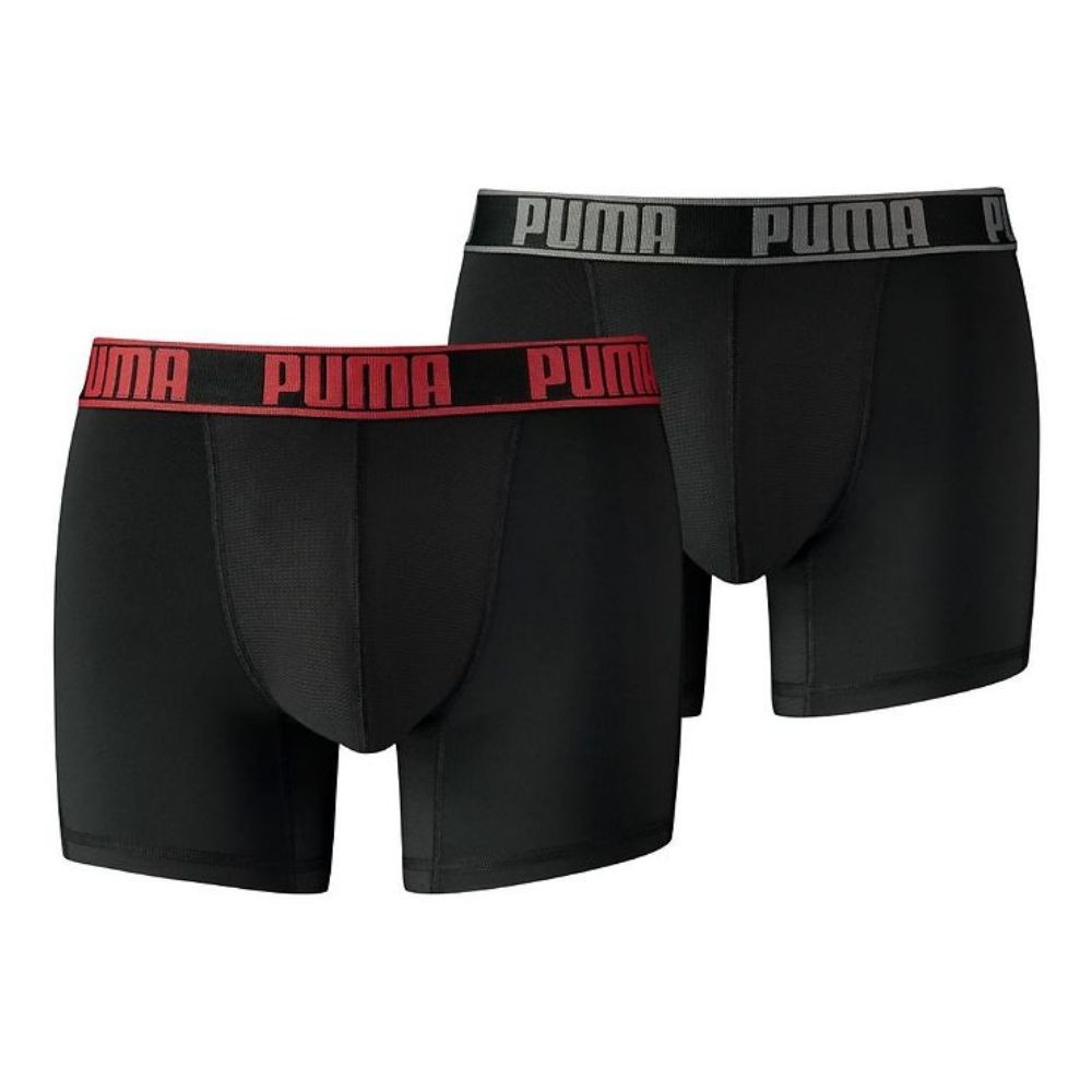 Boxerky PUMA Active 2-pack Black/Red - Spodná bielizeň - 1