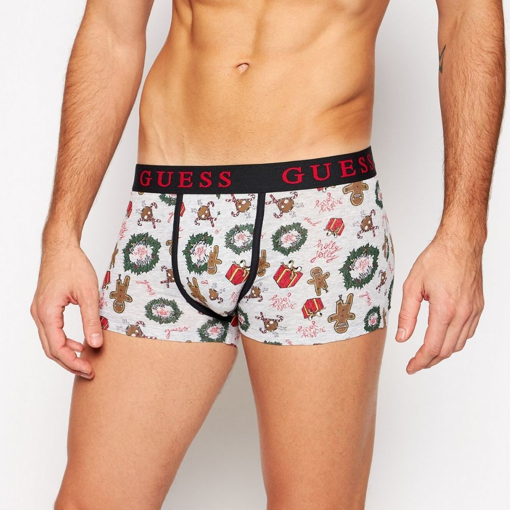 Boxerky GUESS 3-pack Black/Red/Grey - Spodná bielizeň - 2