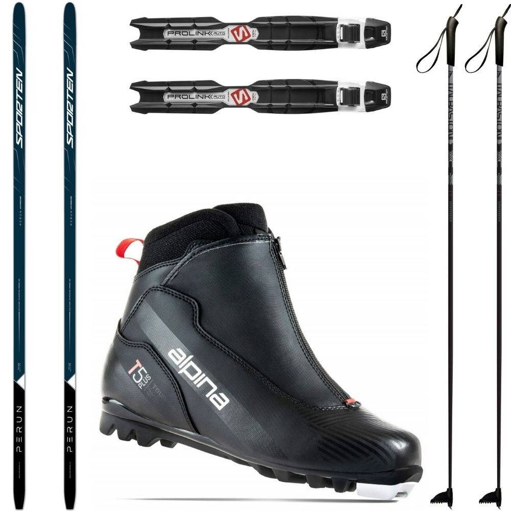 Bežkový set SPORTEN Perun MgE s viazaním + obuv Alpina T5 Plus + palice - Pánske sety - 1