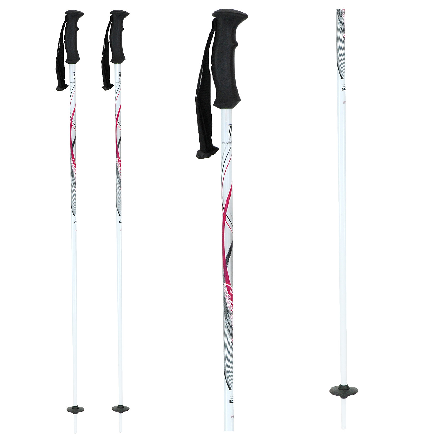 Zjazdové palice ITALBASTONI W Lady Color White/Black - Dámske palice - 1