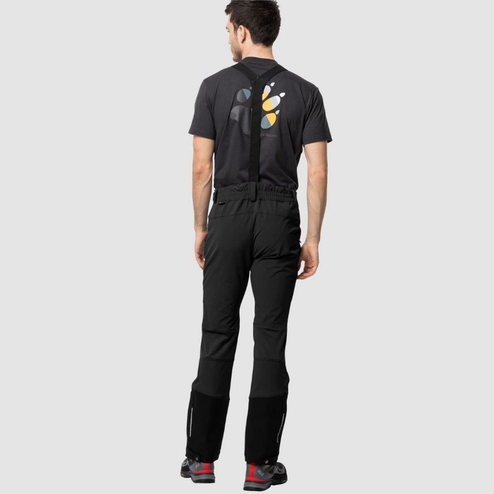 Nohavice JACK WOLFSKIN Gravity Black - Nohavice na bežky a skialp - 2