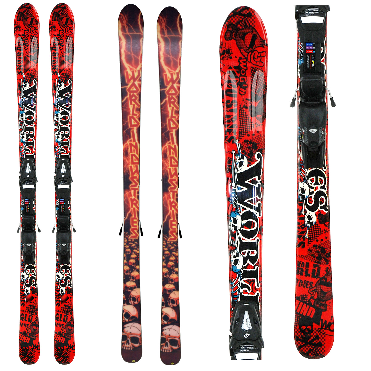 Detské lyže World Industries JR Red s viazaním Tyrolia - Detské lyže - 1
