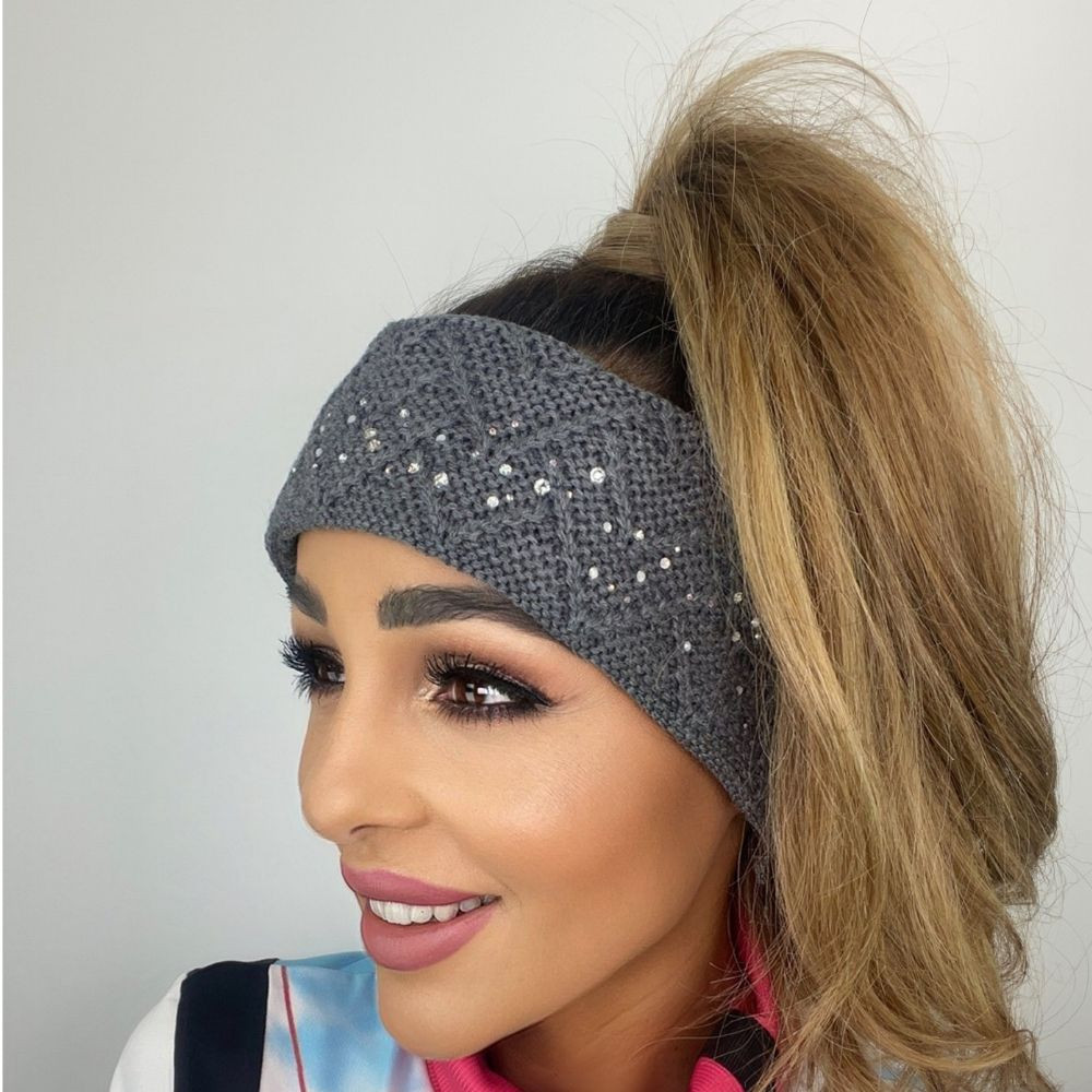 Čelenka EISBÄR Isabella Crystal STB Swarovski Grey - Čelenky - 1