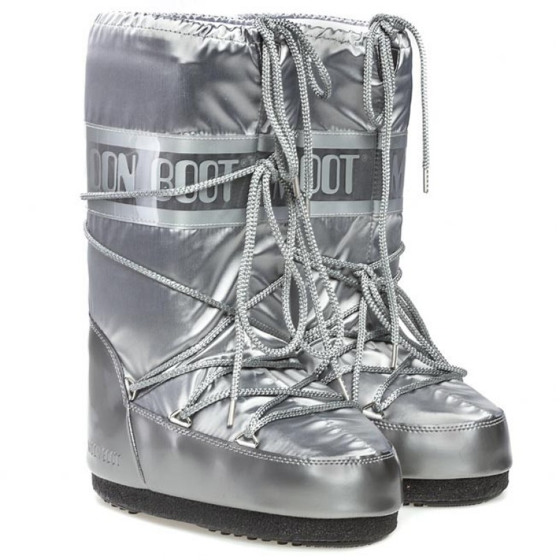 Snehule MOON BOOT Glance Silver - Zimná obuv - 2