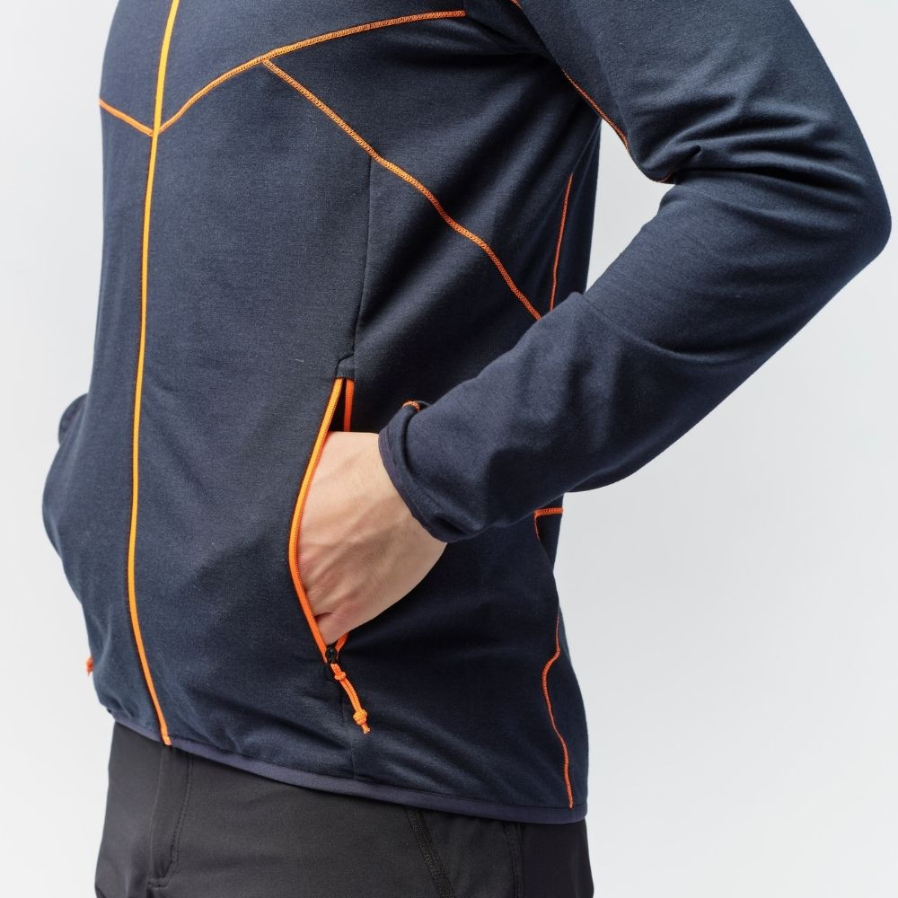 Mikina SALEWA Light Micro PL M Navy - Technické mikiny - 9