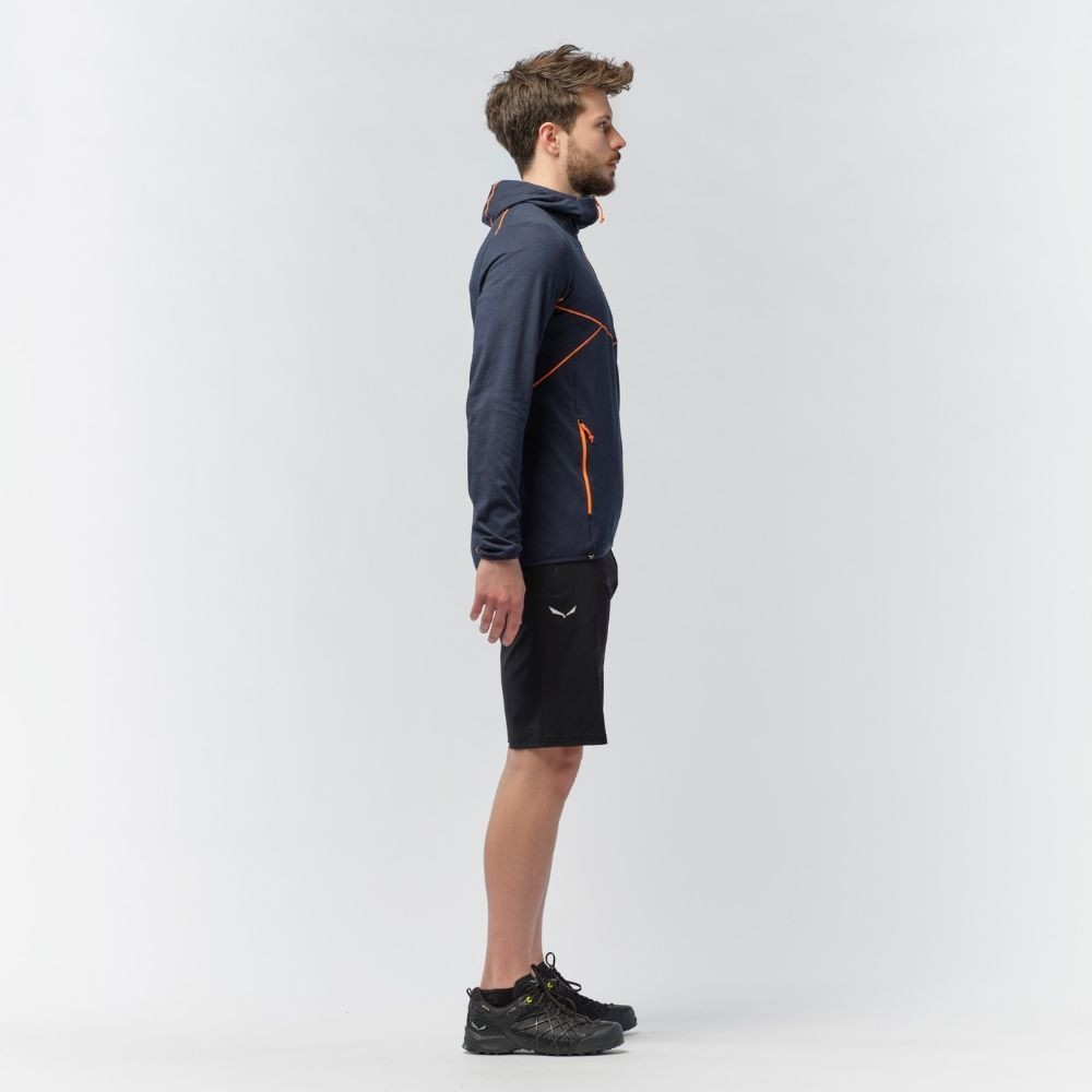 Mikina SALEWA Light Micro PL M Navy - Technické mikiny - 5