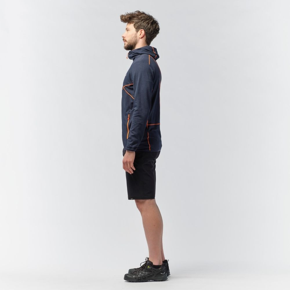 Mikina SALEWA Light Micro PL M Navy - Technické mikiny - 6