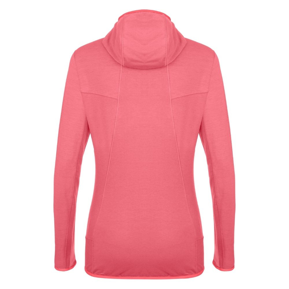 Mikina SALEWA Light Micro PL W FZ Hoody Calypso Cor - Mikiny s kapucňou - 5