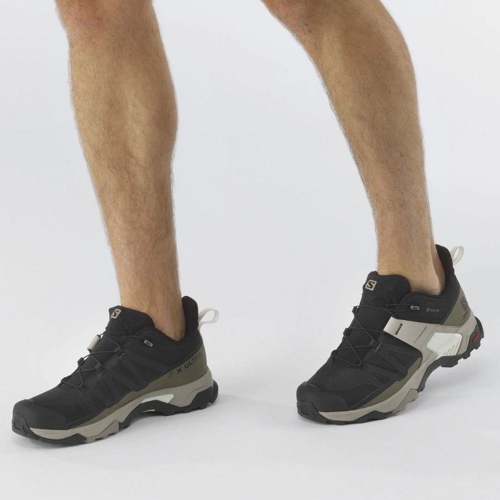 Turistická obuv SALOMON X Ultra 4 GTX Black/Vintage Khaki - Turistická obuv - 7