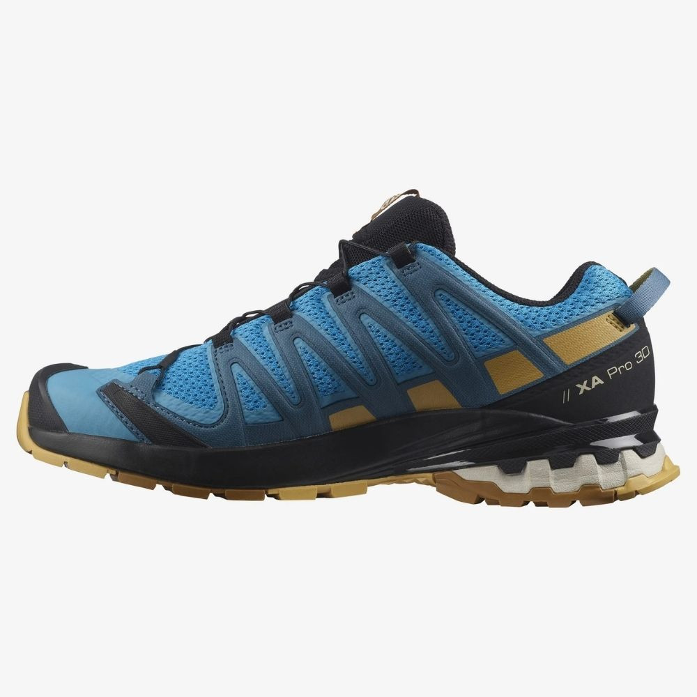 Topánky SALOMON XA Pro 3D V8 Reef/Fall Leaf/Bronze - Športová obuv - 3