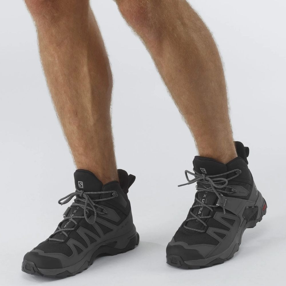 Turistické topánky SALOMON X Ultra 4 MID GTX Black/Grey - Turistická obuv - 7