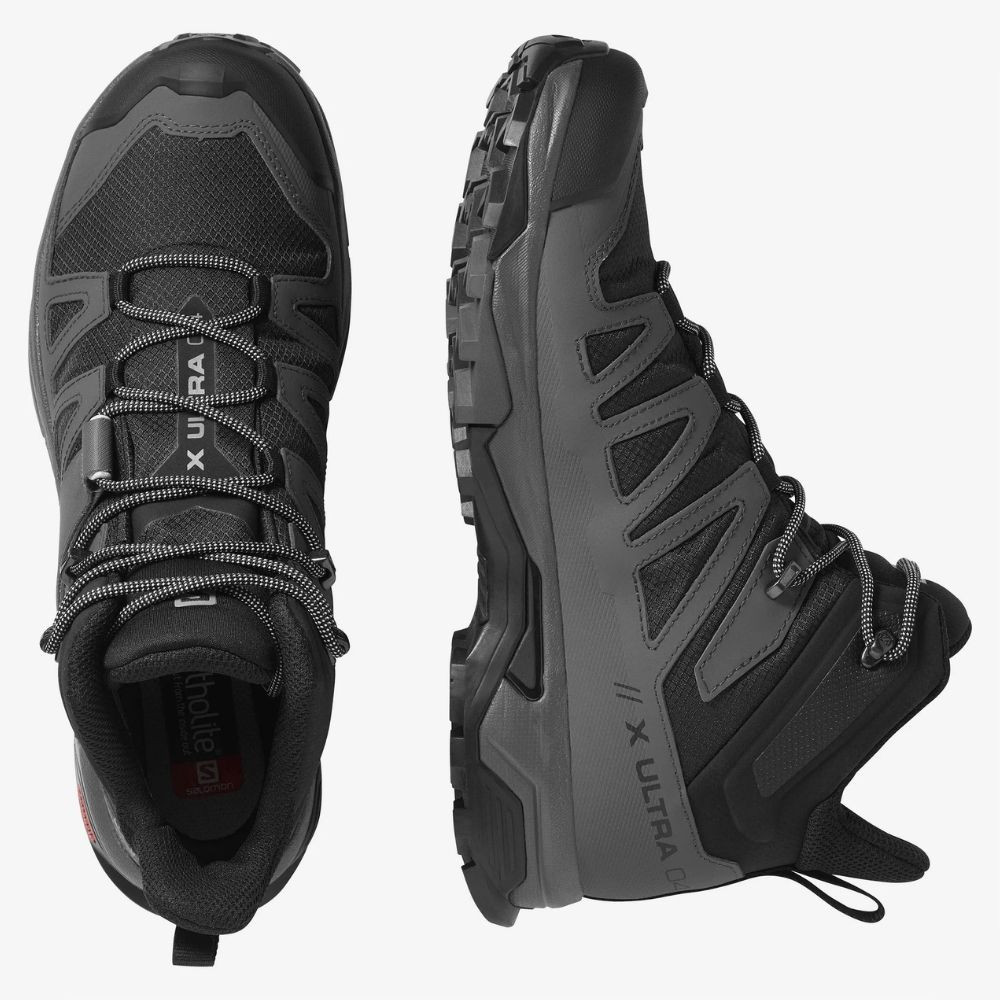 Turistické topánky SALOMON X Ultra 4 MID GTX Black/Grey - Turistická obuv - 6