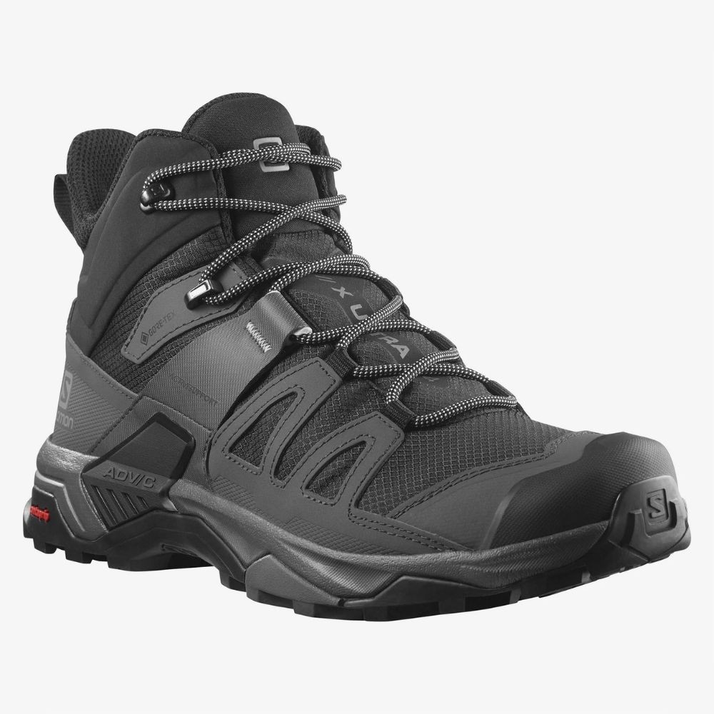 Turistické topánky SALOMON X Ultra 4 MID GTX Black/Grey - Turistická obuv - 2