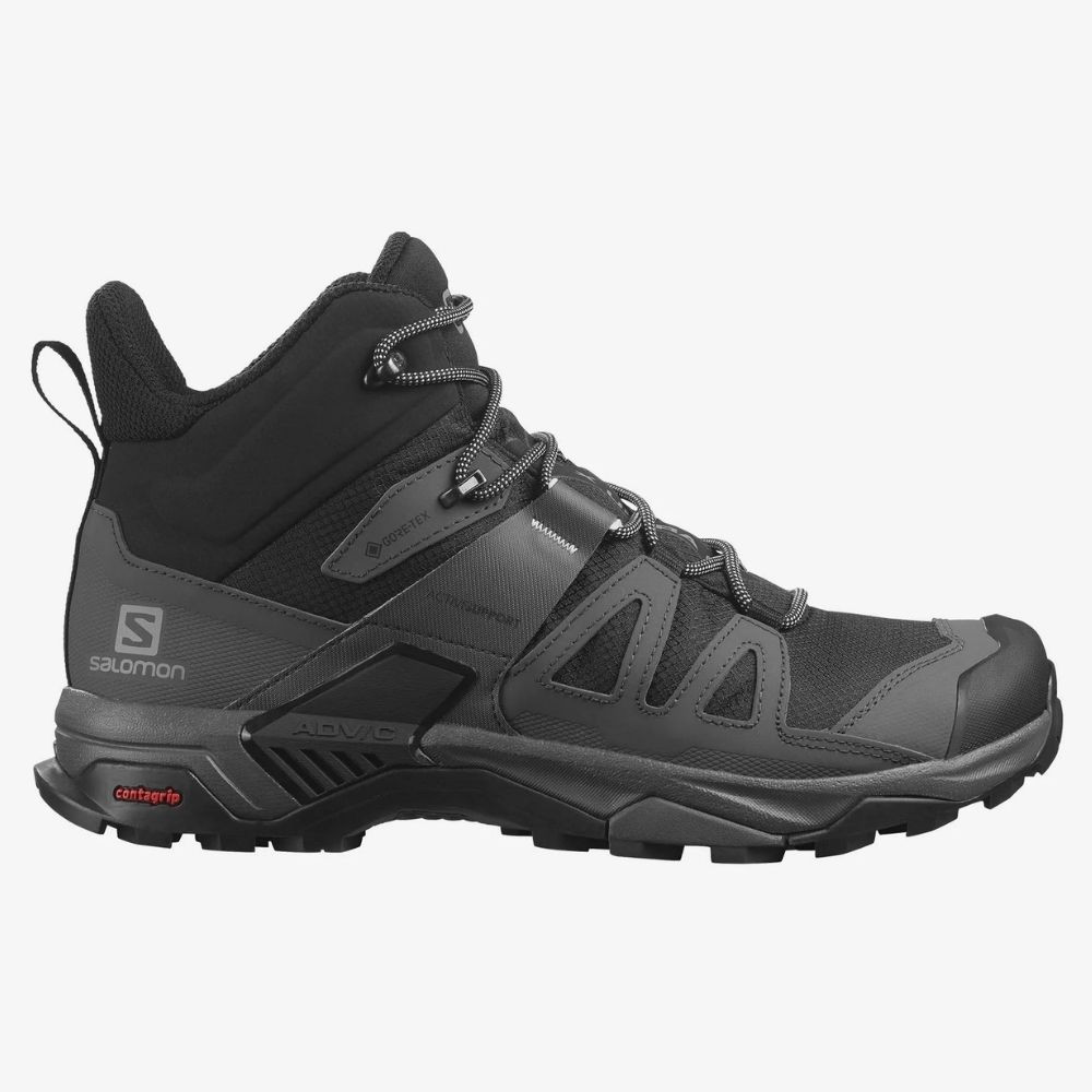Turistické topánky SALOMON X Ultra 4 MID GTX Black/Grey - Turistická obuv - 1