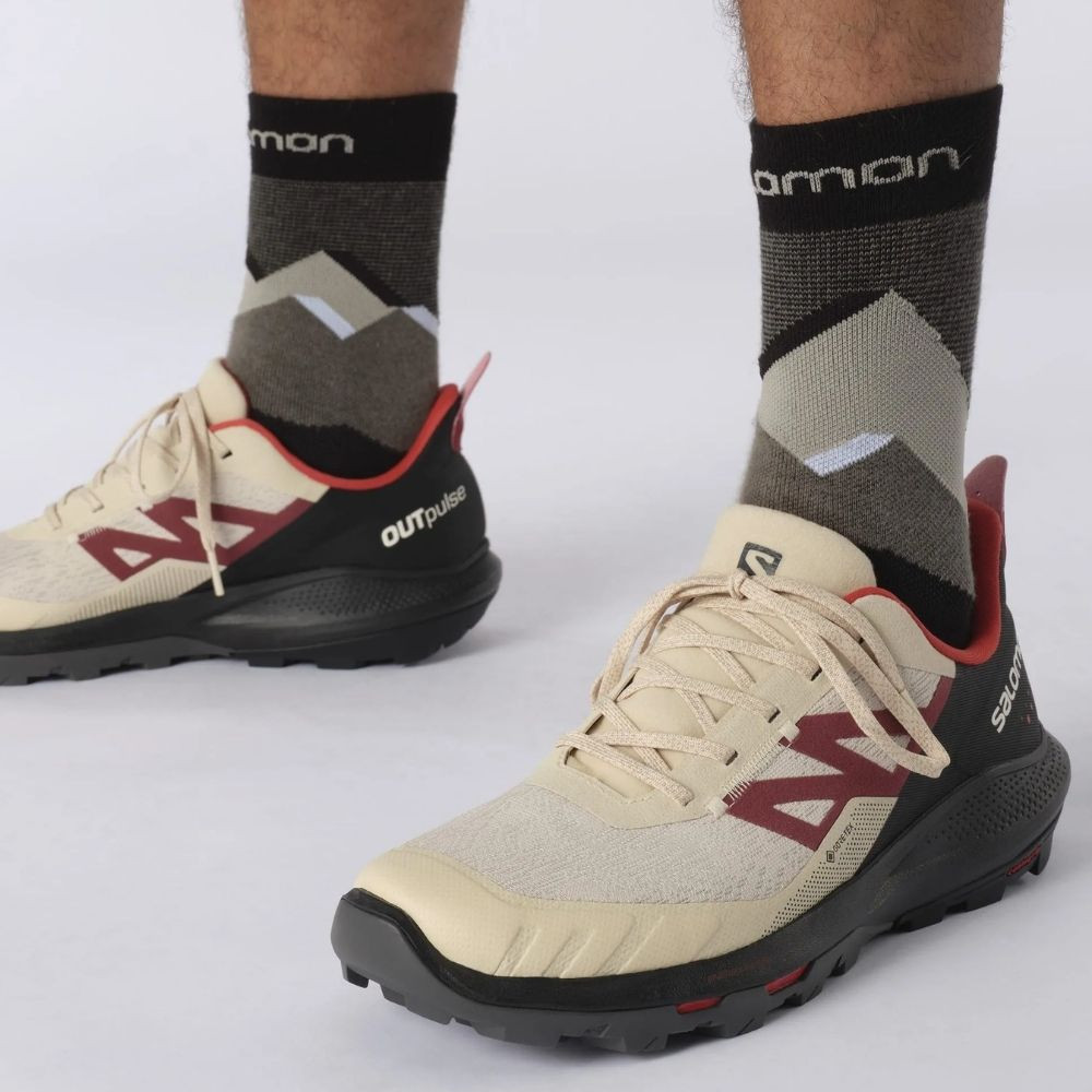 Obuv SALOMON OUTpulse GTX Bleached Sand - Turistická obuv - 3