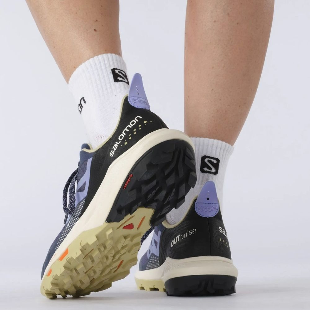 Obuv SALOMON OUTpulse GTX W Mood Indigo - Turistická obuv - 4