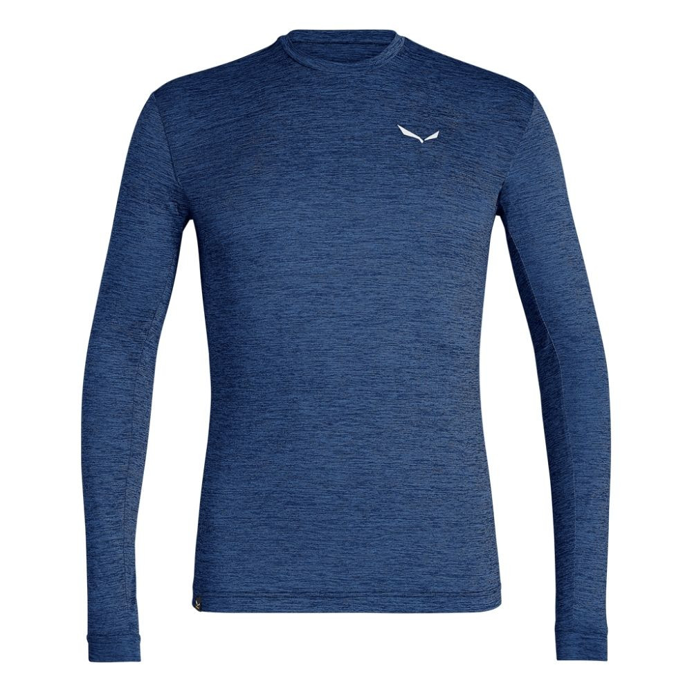 Tričko SALEWA Puez Melange Dry M Dark Denim - OBLEČENIE - 1