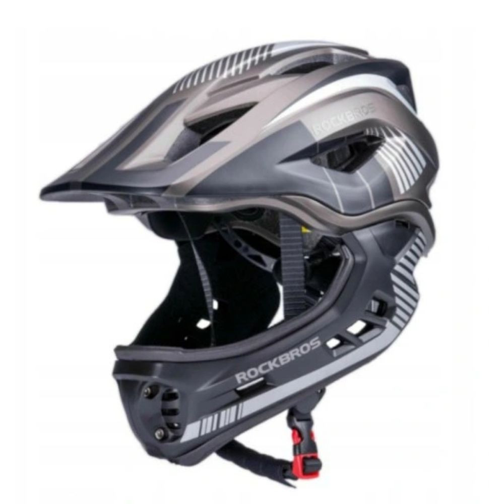 Detská cyklistická prilba ROCKBROS FreeRide Matt Black - Prilby pre deti - 2