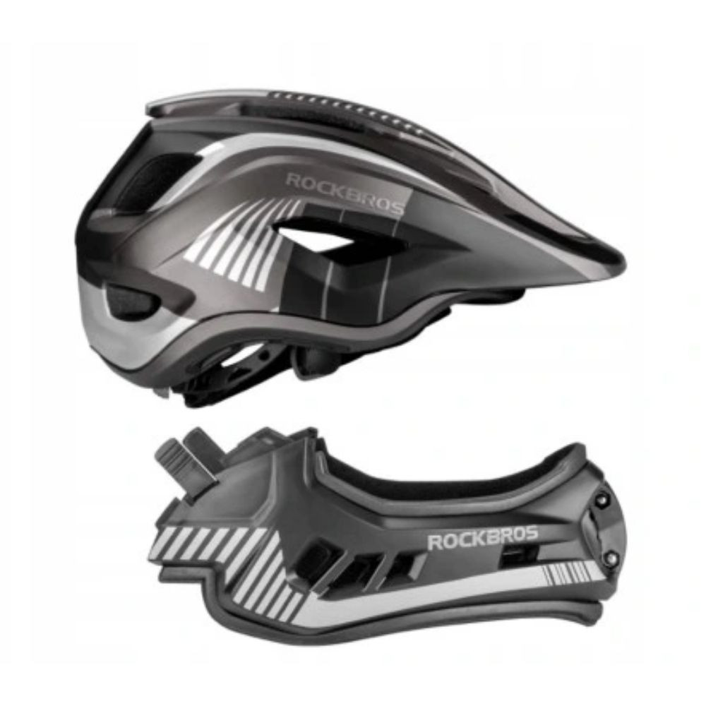Detská cyklistická prilba ROCKBROS FreeRide Matt Black - Prilby pre deti - 3