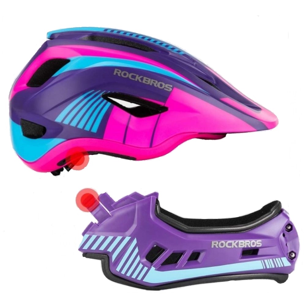 Detská cyklistická prilba ROCKBROS FreeRide Pink - Prilby pre deti - 3