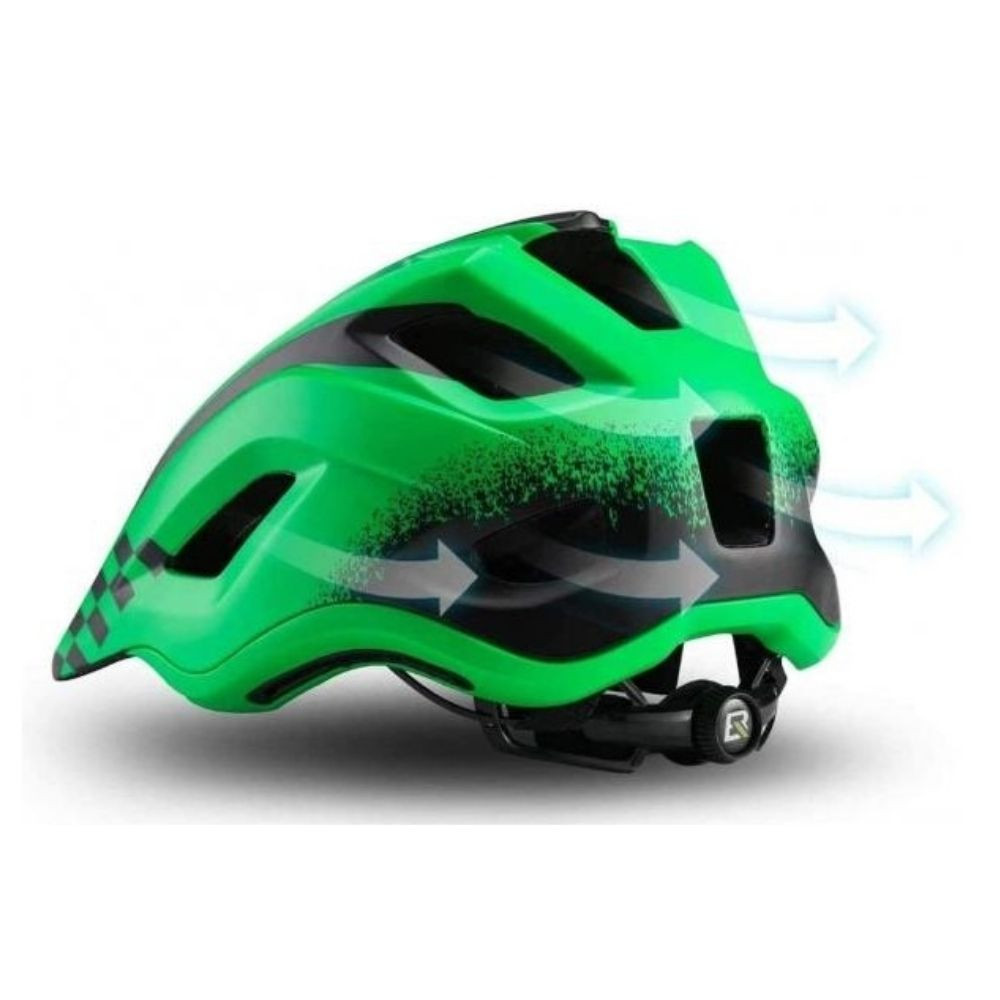 Detská cyklistická prilba ROCKBROS FreeRide Green - Prilby pre deti - 5
